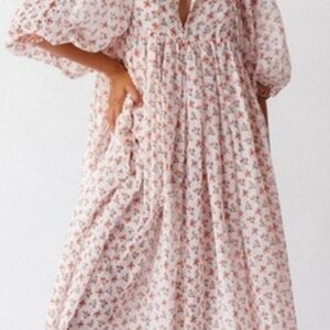 Nwt Daughters of India Kyra Maxi Dress Coral Xs